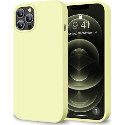 HOOMIL Case for iPhone 12 and iPhone 12 Pro 6.1-Inch, Silky-Soft Touch Silicone, Drop Protection, Anti-Scratch, Shockproof Phone Cover (Soft Microfiber Lining) - Creamy Yellow HOOMIL Case for iPhone 12 and iPhone 12 Pro 6.1-Inch, Silky-Soft Touch Silicone, Drop Protection, Anti-Scratch, Shockproof Phone Cover (Soft Microfiber Lining) - Creamy Yellow