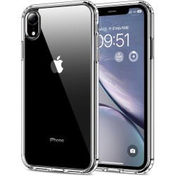 HOOMIL for iPhone XR Case Clear [Anti-Yellowing] Anti-Scratch Transparent Hard Back and Soft Edge [Military Grade Drop Protection] Shockproof Phone Cover - Crystal Clear