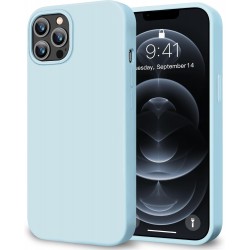 HOOMIL Case for iPhone 12 and iPhone 12 Pro 6.1-Inch, Silky-Soft Touch Silicone, Drop Protection, Anti-Scratch, Shockproof Phone Cover (Soft Microfiber Lining) - Light Blue HOOMIL Case for iPhone 12 and iPhone 12 Pro 6.1-Inch, Silky-Soft Touch Silicone, Drop Protection, Anti-Scratch, Shockproof Phone Cover (Soft Microfiber Lining) - Light Blue