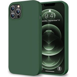 HOOMIL Case for iPhone 12 and iPhone 12 Pro 6.1-Inch, Silky-Soft Touch Silicone, Drop Protection, Anti-Scratch, Shockproof Phone Cover (Soft Microfiber Lining) - Green HOOMIL Case for iPhone 12 and iPhone 12 Pro 6.1-Inch, Silky-Soft Touch Silicone, Drop Protection, Anti-Scratch, Shockproof Phone Cover (Soft Microfiber Lining) - Green
