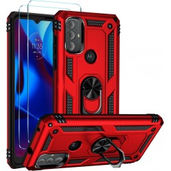 HOOMIL for Moto G Power 2022 Case with Tempered Glass Screen Protector & Ring Kickstand HOOMIL for Moto G Power 2022 Case with Tempered Glass Screen Protector & Ring Kickstand