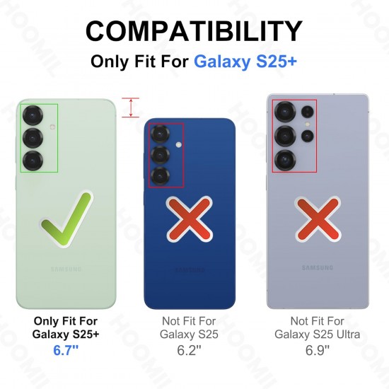 HOOMIL Case for Samsung Galaxy S25 Plus 6.7-Inch
