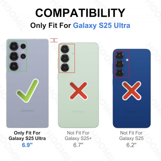 HOOMIL Case for Samsung Galaxy S25 Ultra 6.8-Inch