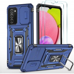 HOOMIL for Samsung Galaxy A03s Case with Slide Camera Cover+2 Tempered Glass Screen Protectors HOOMIL for Samsung Galaxy A03s Case with Slide Camera Cover+2 Tempered Glass Screen Protectors