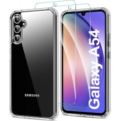 HOOMIL Case for Samsung Galaxy A54 5G with 2-Pack Tempered Glass Screen Protector Film