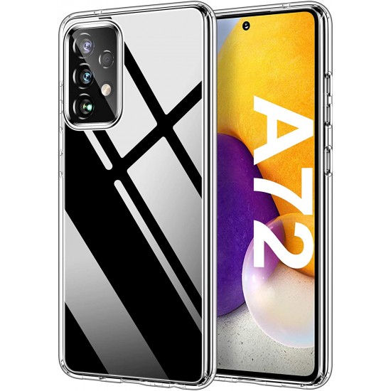 HOOMIL Samsung A72 Case, Samsung Galaxy A72 Case, Soft Slim Fit Transparent Protective TPU Silicone Bumper Cover for Samsung Galaxy A72 Phone Case