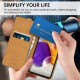 Samsung A72 Case, Samsung Galaxy A72 Case, Leather Flip Wallet Cover for Samsung Galaxy A72 Phone Case (Black)