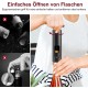 Hoomil Wine Bottle Opener Set, 4-Piece Wine Opener Set, Professional Corkscrew for Wine with Foil Cutter, Vacuum Wine Stopper and Wine Pourer Hoomil Wine Bottle Opener Set, 4-Piece Wine Opener Set, Professional Corkscrew for Wine with Foil Cutter, Vacuum Wine Stopper and Wine Pourer