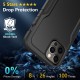 HOOMIL iPhone 12 Case, iPhone 12 Pro Case, Shockproof Cover for iPhone 12/12 Pro Phone Case with [Military Grade Drop Protection] - Black