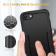 HOOMIL Shockproof Designed for iPhone SE 2020 Case, [Military Grade Drop Protection] Rugged Hard Cover Silicone Phone Case for iPhone SE 2020/8/7 (4.7-Inch) - Black