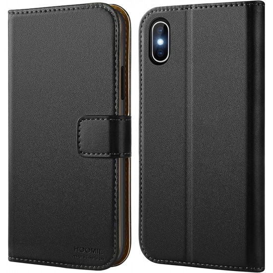 Mobile Phone Case for iPhone X Case, iPhone XS Case, iPhone 10 Case, [Wireless Charging] Premium Leather Flip Case Protective Cover for Apple iPhone X/XS Case