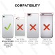 HOOMIL iPhone 8 Case, iPhone SE 2020 Case, iPhone 7 Case, Transparent Hard Back Protective Slim Cover iPhone 8/7/SE 2020 Phone Case - Full Clear