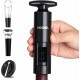 HOOMIL Wine Opener, Multifunctional 4-Piece Set, Manual Bottle Opener/Corkscrew, Vacuum Stopper, Pourer Spout and Foil Cutter HOOMIL Wine Opener, Multifunctional 4-Piece Set, Manual Bottle Opener/Corkscrew, Vacuum Stopper, Pourer Spout and Foil Cutter