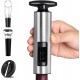 HOOMIL Wine Opener, Multifunctional 4-Piece Set, Manual Bottle Opener/Corkscrew, Vacuum Stopper, Pourer Spout and Foil Cutter HOOMIL Wine Opener, Multifunctional 4-Piece Set, Manual Bottle Opener/Corkscrew, Vacuum Stopper, Pourer Spout and Foil Cutter