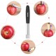 HOOMIL Premium Apple Corer - Easy to Use and Clean, Stainless Steel Apple Core Remover with Serrated Slice and Rubber Handle, Remover Tool for Apples & Pears, 2 Pack