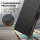 HOOMIL Compatible with Huawei P40 Pro Case, Premium Leather Flip Wallet Phone Case for Huawei P40 Pro Cover - Black
