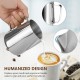 HOOMIL Milk Frothing Jug 350ml/600ml/900ml (12oz/20oz/32oz) Stainless Steel Milk Pitcher Cup Barista Milk Jug and Latte Decorating Art Pen for Making Coffee Cappuccino Frothing Milk Coffee Machine