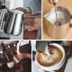 HOOMIL Milk Frothing Jug 350ml/600ml/900ml (12oz/20oz/32oz) Stainless Steel Milk Pitcher Cup Barista Milk Jug and Latte Decorating Art Pen for Making Coffee Cappuccino Frothing Milk Coffee Machine