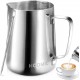 HOOMIL Milk Frothing Jug 350ml/600ml/900ml (12oz/20oz/32oz) Stainless Steel Milk Pitcher Cup Barista Milk Jug and Latte Decorating Art Pen for Making Coffee Cappuccino Frothing Milk Coffee Machine HOOMIL Milk Frothing Jug 350ml/600ml/900ml (12oz/20oz/32oz) Stainless Steel Milk Pitcher Cup Barista Milk Jug and Latte Decorating Art Pen for Making Coffee Cappuccino Frothing Milk Coffee Machine