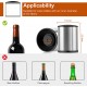 Wine Bottle Stopper, HOOMIL Stainless Steel Wine Stopper with Sealed Silicone Vacuum Wine Stopper for Wine Bottle - Silver Wine Bottle Stopper, HOOMIL Stainless Steel Wine Stopper with Sealed Silicone Vacuum Wine Stopper for Wine Bottle - Silver