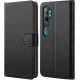 HOOMIL Case Compatible with Xiaomi Mi Note 10/Mi Note 10 Pro, Premium PU-Leather Flip Wallet Phone Case for Xiaomi Mi Note 10/Mi Note 10 Pro Cover (Black)