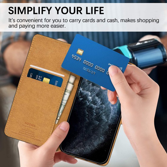 Flip Case for iPhone 11 Blue PU Leather Wallet Cover Compatible with iPhone 11 