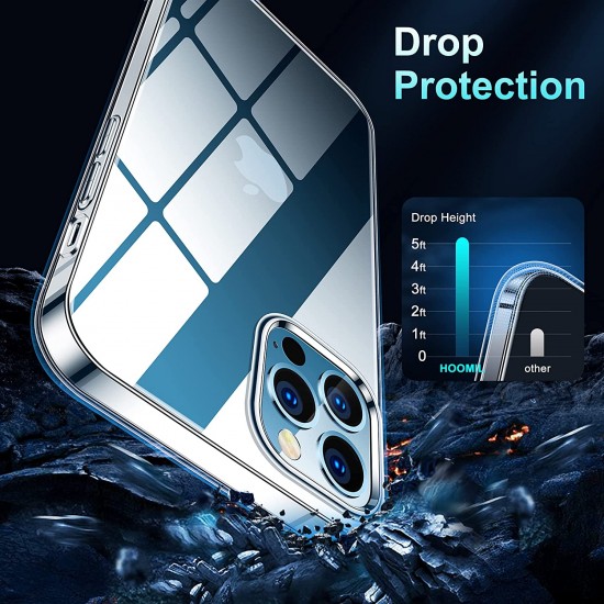 HOOMIL iPhone 12 Clear Case, iPhone 12 Silicone Case Shockproof Protective Thin Soft TPU Phone Cover for iPhone 12 Case/iPhone 12 Pro Case - Transparent HOOMIL iPhone 12 Clear Case, iPhone 12 Silicone Case Shockproof Protective Thin Soft TPU Phone Cover for iPhone 12 Case/iPhone 12 Pro Case - Transparent