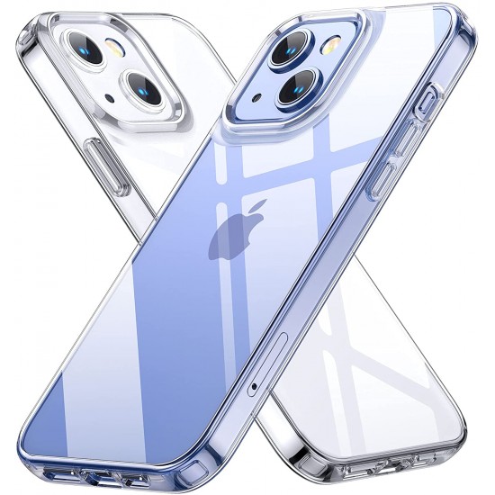 HOOMIL Clear Case Compatible with iPhone 13 Mini Case, Soft Silicone Shockproof Protective Cover Compatible with iPhone 13 Mini Phone Case-Transparent