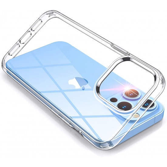 Clear Case Compatible with iPhone 13 Pro Case, Silicone Soft Thin Shockproof Protective TPU Bumper Compatible with iPhone 13 Phone Case-Transparent
